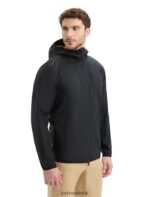 Icebreaker Men Shell+ Merino Cotton Windbreaker Z04NXR237 Clothing Black