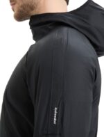 Icebreaker Men Shell+ Merino Cotton Windbreaker Z04NXR237 Clothing Black - Image 7