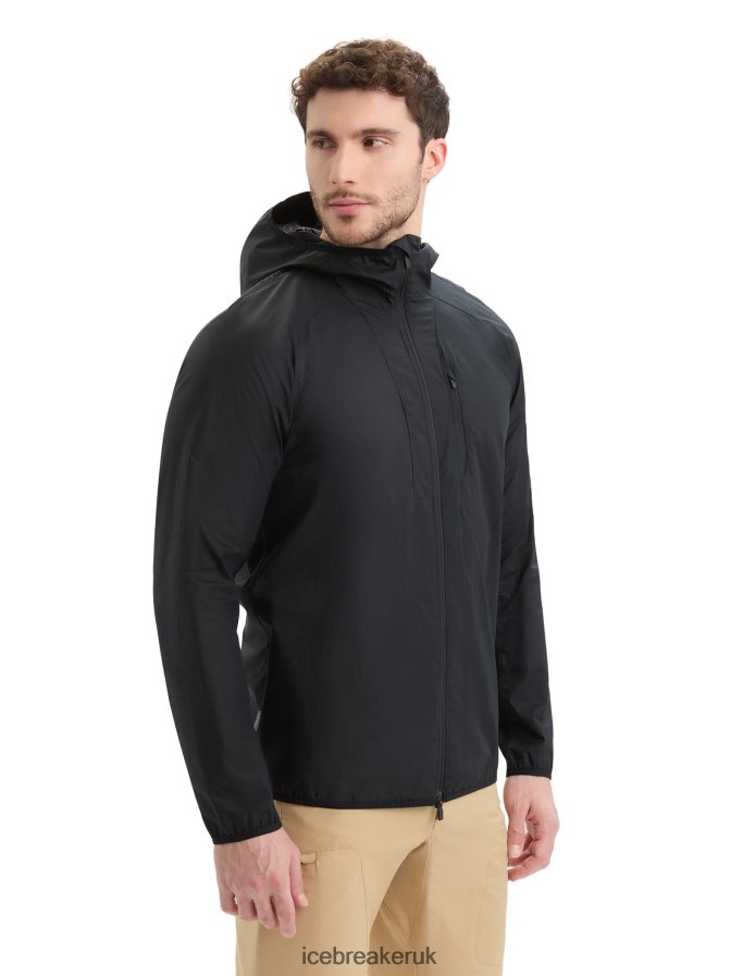 icebreaker_men_shell_merino_cotton_windbreaker_z04nxr237_clothing_black.jpg Icebreaker Men Shell+ Merino Cotton Windbreaker Z04NXR237 Clothing Black - Image 1