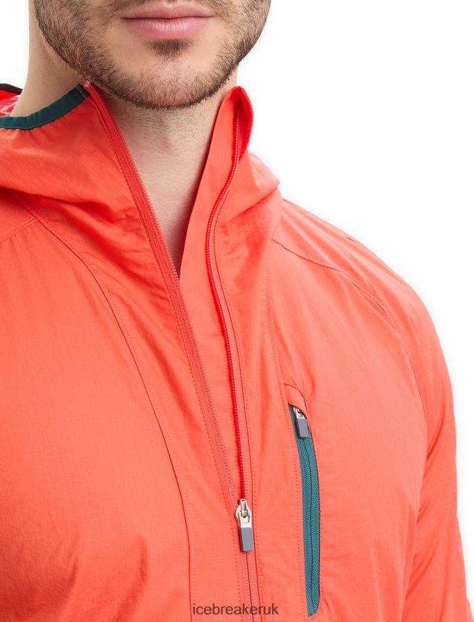 Icebreaker Men Shell+ Merino Cotton Windbreaker Z04NXR238 Clothing Vibrant Earth/Loden - Image 12