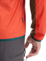 Icebreaker Men Shell+ Merino Cotton Windbreaker Z04NXR238 Clothing Vibrant Earth/Loden - Image 3