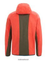 Icebreaker Men Shell+ Merino Cotton Windbreaker Z04NXR238 Clothing Vibrant Earth/Loden - Image 5