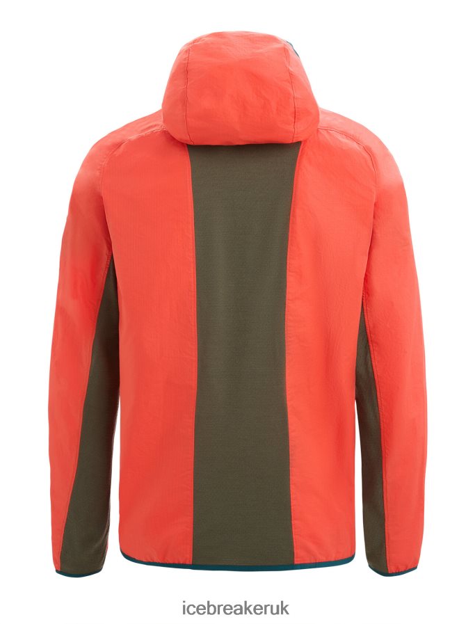 Icebreaker Men Shell+ Merino Cotton Windbreaker Z04NXR238 Clothing Vibrant Earth/Loden - Image 5