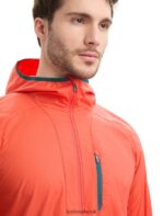 Icebreaker Men Shell+ Merino Cotton Windbreaker Z04NXR238 Clothing Vibrant Earth/Loden - Image 7