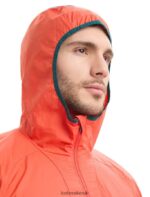 Icebreaker Men Shell+ Merino Cotton Windbreaker Z04NXR238 Clothing Vibrant Earth/Loden - Image 9
