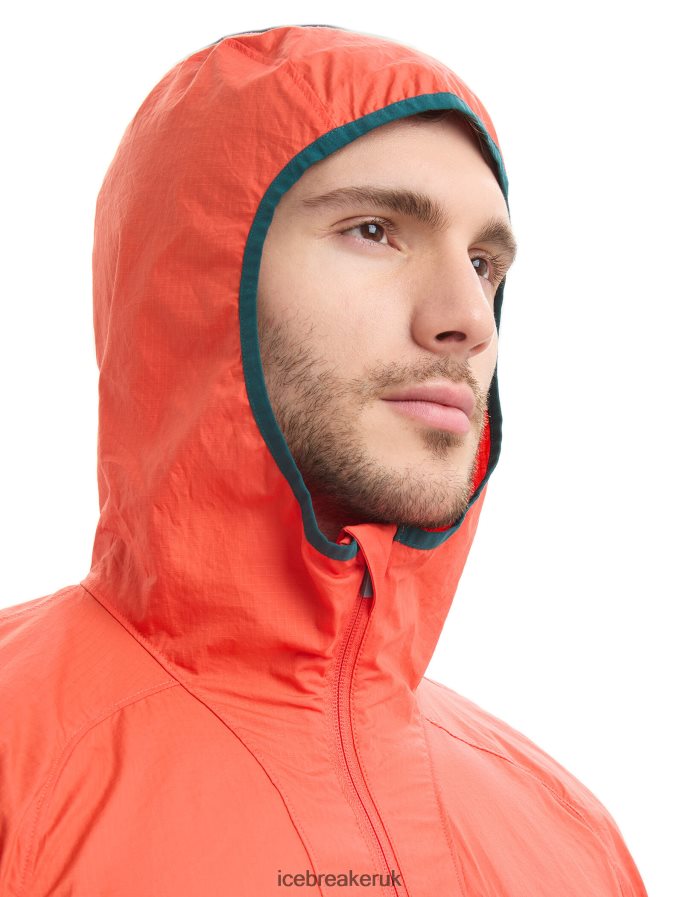 Icebreaker Men Shell+ Merino Cotton Windbreaker Z04NXR238 Clothing Vibrant Earth/Loden - Image 9