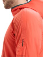 Icebreaker Men Shell+ Merino Cotton Windbreaker Z04NXR238 Clothing Vibrant Earth/Loden - Image 10