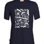 Icebreaker Men Tencel Cotton Short Sleeve T-Shirt Origins Z04NXR354 Clothing Midnight Navy