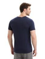 Icebreaker Men Tencel Cotton Short Sleeve T-Shirt Z04NXR78 Clothing Midnight Navy - Image 2