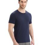 Icebreaker Men Tencel Cotton Short Sleeve T-Shirt Z04NXR78 Clothing Midnight Navy