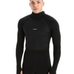 Icebreaker Men ZoneKnit Merino Insulated Long Sleeve Thermal Hoodie Z04NXR181 Clothing Black