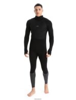 Icebreaker Men ZoneKnit Merino Insulated Long Sleeve Thermal Hoodie Z04NXR181 Clothing Black - Image 3