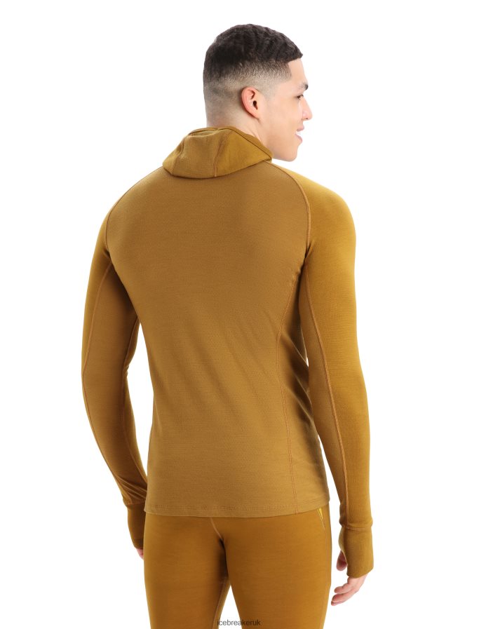 Icebreaker Men ZoneKnit Merino Insulated Long Sleeve Thermal Hoodie Z04NXR430 Clothing Clove - Image 2