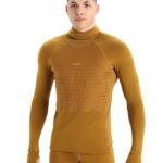 Icebreaker Men ZoneKnit Merino Insulated Long Sleeve Thermal Hoodie Z04NXR430 Clothing Clove