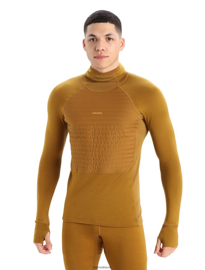 icebreaker_men_zoneknit_merino_insulated_long_sleeve_thermal_hoodie_z04nxr430_clothing_clove.jpg Icebreaker Men ZoneKnit Merino Insulated Long Sleeve Thermal Hoodie Z04NXR430 Clothing Clove - Image 1