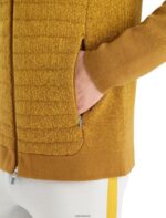 Icebreaker Men ZoneKnit Merino Insulated Long Sleeve Zip Hoodie Into the Deep Z04NXR404 Clothing Clove/Silent Gold - Image 7