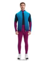 Icebreaker Men ZoneKnit Merino Insulated Vest Into the Deep Z04NXR240 Clothing Geo Blue/Royal Navy - Image 3