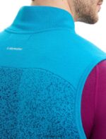 Icebreaker Men ZoneKnit Merino Insulated Vest Into the Deep Z04NXR240 Clothing Geo Blue/Royal Navy - Image 5