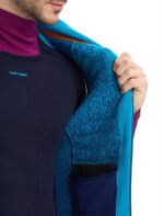 Icebreaker Men ZoneKnit Merino Insulated Vest Into the Deep Z04NXR240 Clothing Geo Blue/Royal Navy - Image 7