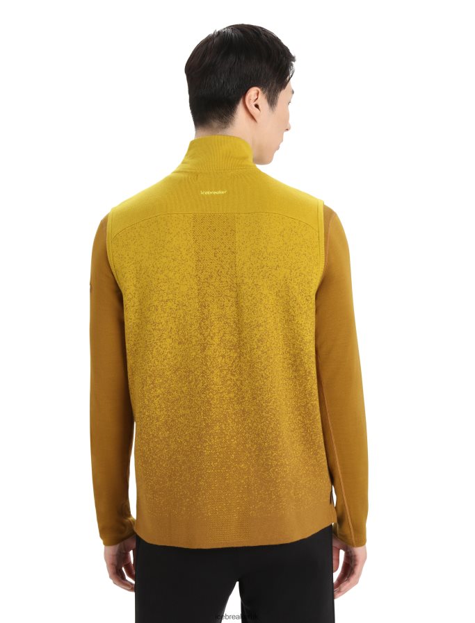 Icebreaker Men ZoneKnit Merino Insulated Vest Into the Deep Z04NXR406 Clothing Clove/Silent Gold - Image 2
