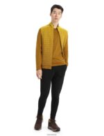 Icebreaker Men ZoneKnit Merino Insulated Vest Into the Deep Z04NXR406 Clothing Clove/Silent Gold - Image 3