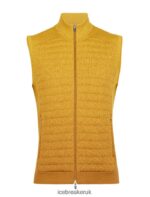 Icebreaker Men ZoneKnit Merino Insulated Vest Into the Deep Z04NXR406 Clothing Clove/Silent Gold - Image 7