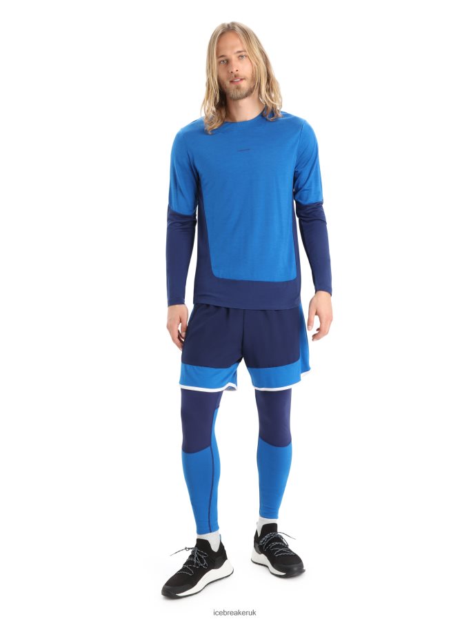 Icebreaker Men ZoneKnit Merino Long Sleeve T-Shirt Z04NXR200 Clothing Lazurite/Royal Navy - Image 3