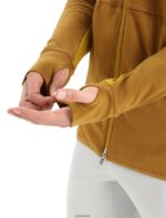 Icebreaker Men ZoneKnit Merino Long Sleeve Zip Hoodie Z04NXR408 Clothing Clove/Silent Gold - Image 9