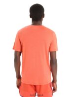 Icebreaker Men ZoneKnit Merino Short Sleeve T-Shirt Geodetic Z04NXR64 Clothing Summer/Vibrant Earth - Image 2