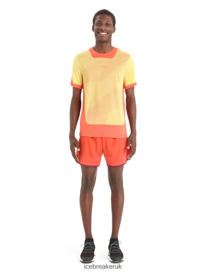 Icebreaker Men ZoneKnit Merino Short Sleeve T-Shirt Geodetic Z04NXR64 Clothing Summer/Vibrant Earth - Image 3
