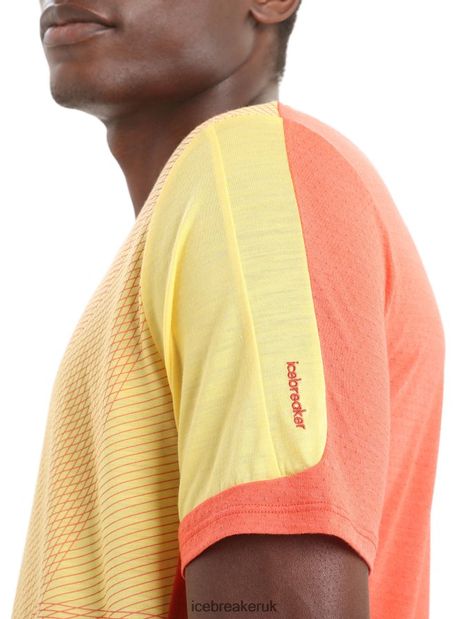 Icebreaker Men ZoneKnit Merino Short Sleeve T-Shirt Geodetic Z04NXR64 Clothing Summer/Vibrant Earth - Image 5