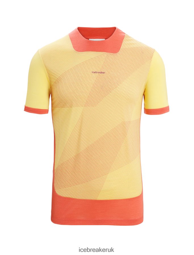 Icebreaker Men ZoneKnit Merino Short Sleeve T-Shirt Geodetic Z04NXR64 Clothing Summer/Vibrant Earth - Image 6