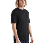 Icebreaker Men ZoneKnit Merino Short Sleeve T-Shirt Z04NXR498 Clothing Black
