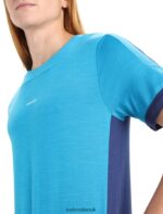 Icebreaker Men ZoneKnit Merino Short Sleeve T-Shirt Z04NXR71 Clothing Geo Blue/Royal Navy - Image 6
