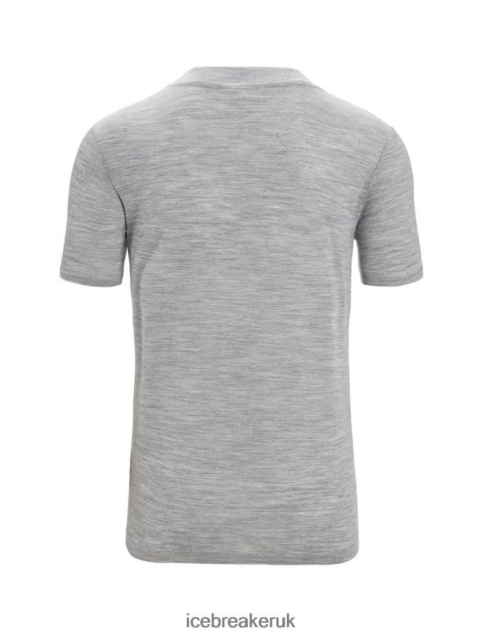 Icebreaker Men ZoneKnit Merino Short Sleeve T-Shirt Z04NXR72 Clothing Metro Heather - Image 7
