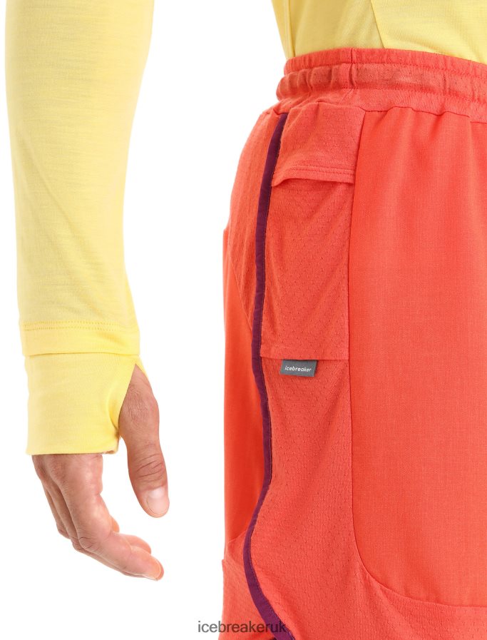 Icebreaker Men ZoneKnit Merino Shorts Z04NXR250 Clothing Vibrant Earth Heather/Go Berry - Image 5