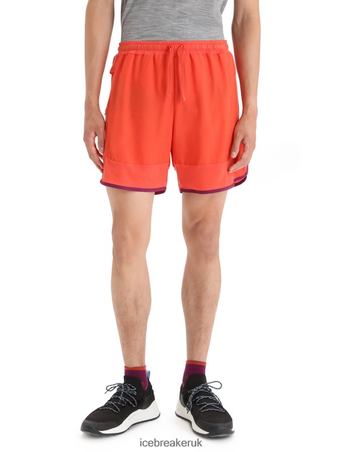 Icebreaker Men ZoneKnit Merino Shorts Z04NXR250 Clothing Vibrant Earth Heather/Go Berry - Image 7
