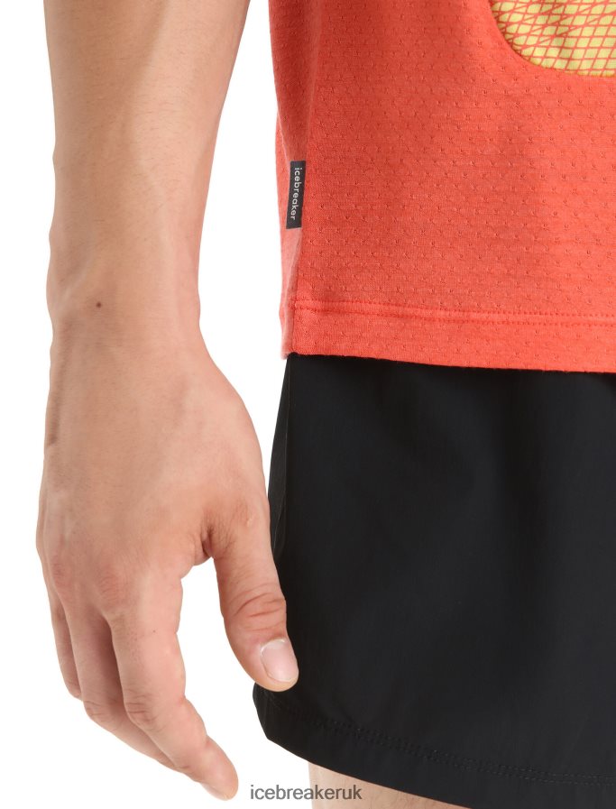 Icebreaker Men ZoneKnit Merino Tank Geodetic Z04NXR68 Clothing Summer/Vibrant Earth - Image 6