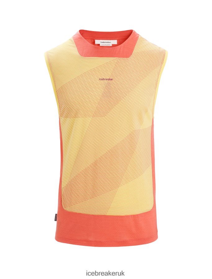 Icebreaker Men ZoneKnit Merino Tank Geodetic Z04NXR68 Clothing Summer/Vibrant Earth - Image 7