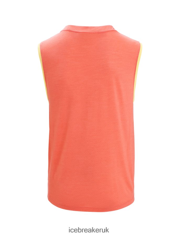 Icebreaker Men ZoneKnit Merino Tank Geodetic Z04NXR68 Clothing Summer/Vibrant Earth - Image 8