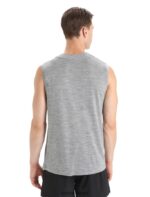 Icebreaker Men ZoneKnit Merino Tank Z04NXR13 Clothing Metro Heather - Image 2