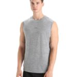Icebreaker Men ZoneKnit Merino Tank Z04NXR13 Clothing Metro Heather