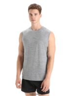 Icebreaker Men ZoneKnit Merino Tank Z04NXR13 Clothing Metro Heather