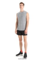 Icebreaker Men ZoneKnit Merino Tank Z04NXR13 Clothing Metro Heather - Image 3