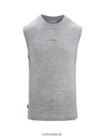 Icebreaker Men ZoneKnit Merino Tank Z04NXR13 Clothing Metro Heather - Image 7