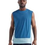 Icebreaker Men ZoneKnit Merino Tank Z04NXR490 Clothing Azul/Haze
