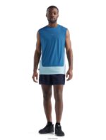 Icebreaker Men ZoneKnit Merino Tank Z04NXR490 Clothing Azul/Haze - Image 3