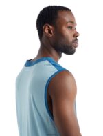 Icebreaker Men ZoneKnit Merino Tank Z04NXR490 Clothing Azul/Haze - Image 4