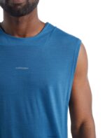 Icebreaker Men ZoneKnit Merino Tank Z04NXR490 Clothing Azul/Haze - Image 5