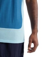 Icebreaker Men ZoneKnit Merino Tank Z04NXR490 Clothing Azul/Haze - Image 6
